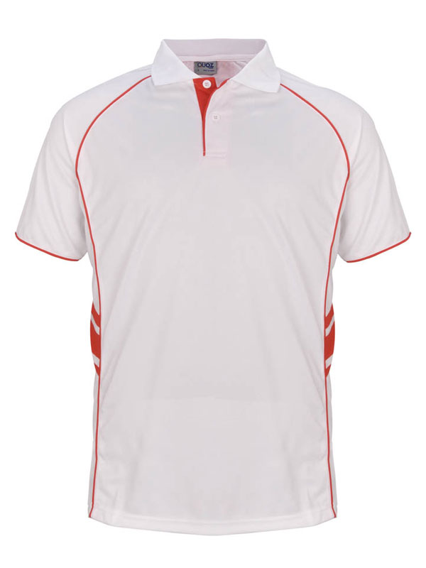 white red, Defender Polo Shirt,Cool Dry, Light weight, Breathable,